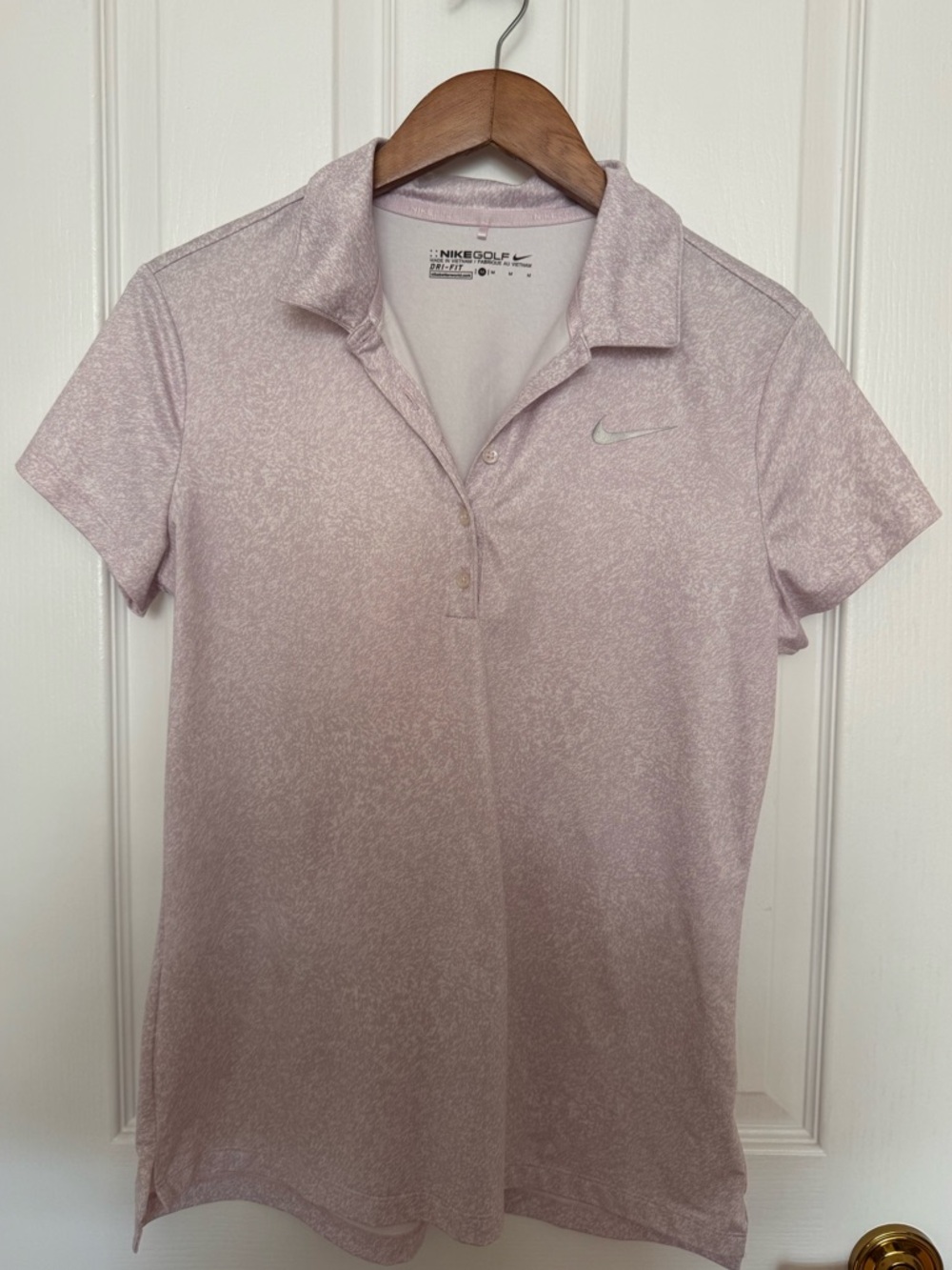 Nike Women’s Light Pink Heather Dri-FIT Polo